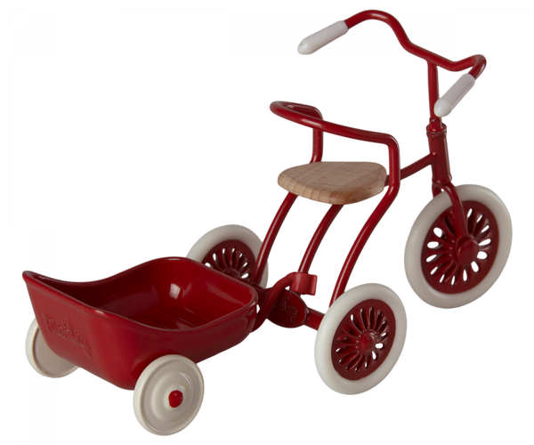 Maileg Mouse tricycle Hanger, Red