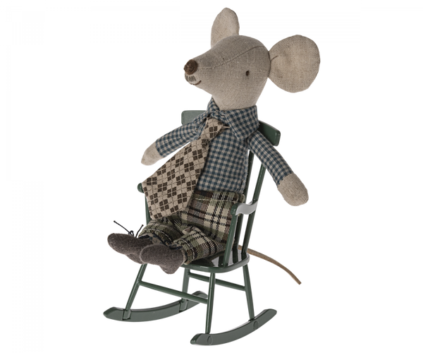 Maileg Rocking Chair - Dark Green (Mouse)