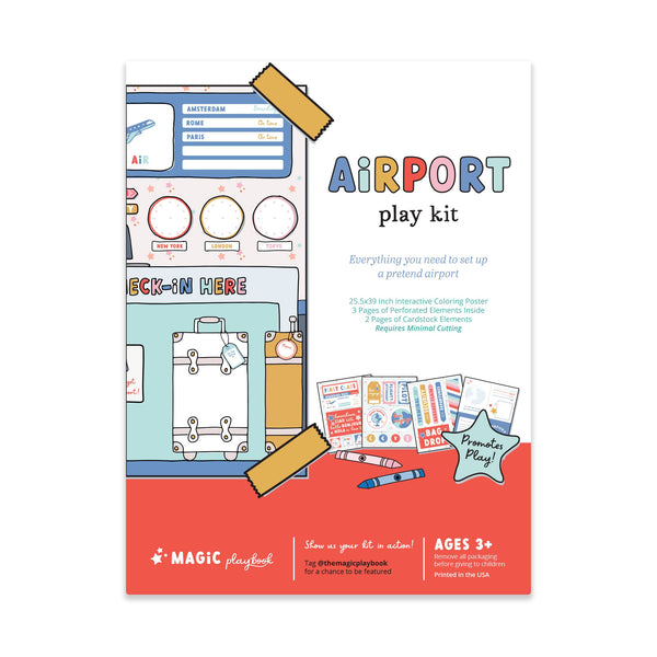 Magic Playbook Airport Pretend Play Kit