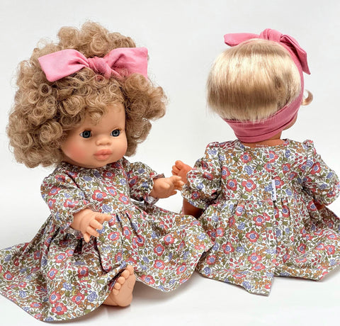 Spring Floral doll dress for 38/34/32 cm doll