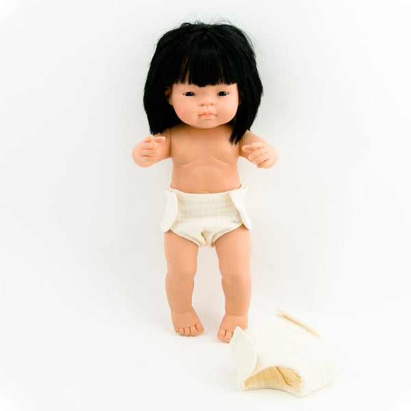 muslin doll diapers - set of two