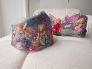 Waldorf Needle Felted Handmade Birthday Crown