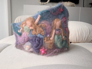 Waldorf Needle Felted Handmade Birthday Crown