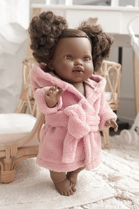 blush softest bathrobe for 38/34/32 cm doll
