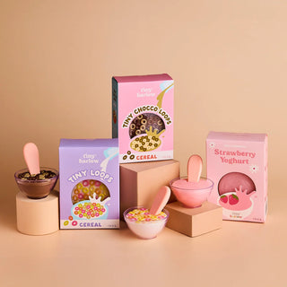 Tiny Harlow tiny tummies tiny chocco loops cereal bowl