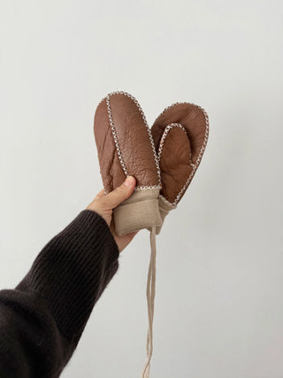 Kids Shearling Mittens