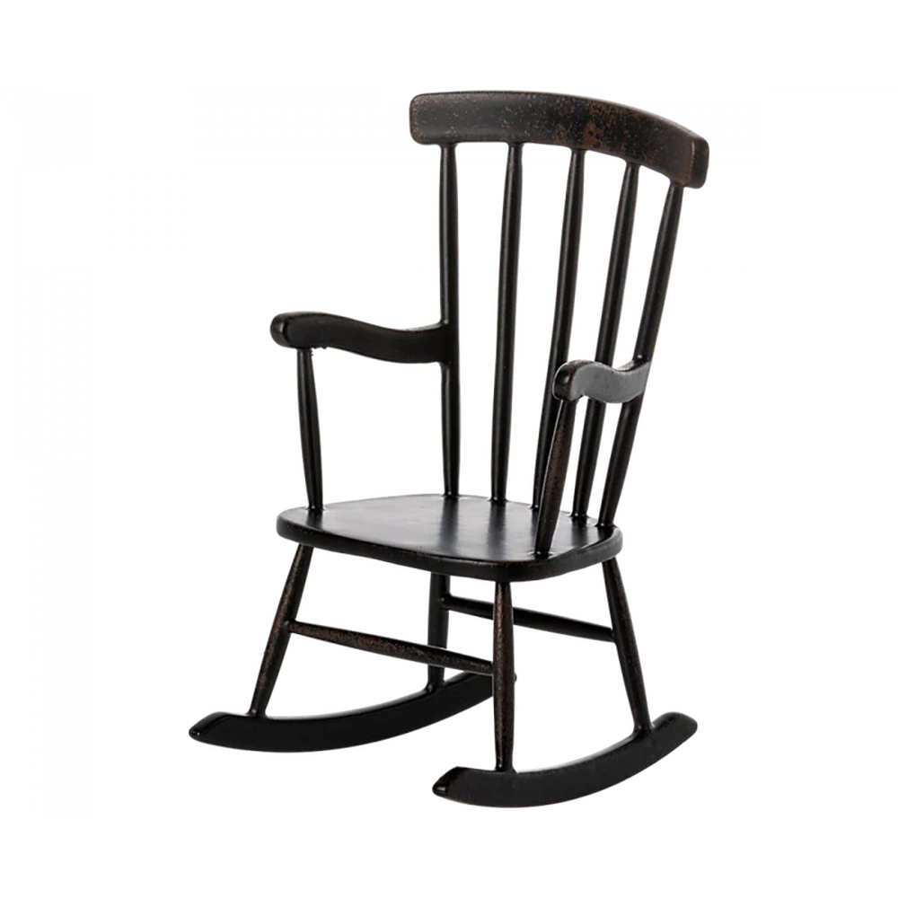 Maileg rocking chair for mice - anthracite