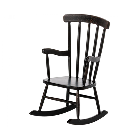 Maileg rocking chair for mice - anthracite