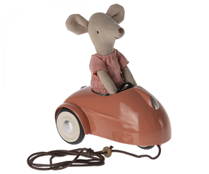 PRE-ORDER Maileg Mouse car, Coral