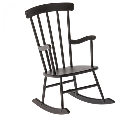 Maileg Miniature Rocking Chair - Dark Anthracite