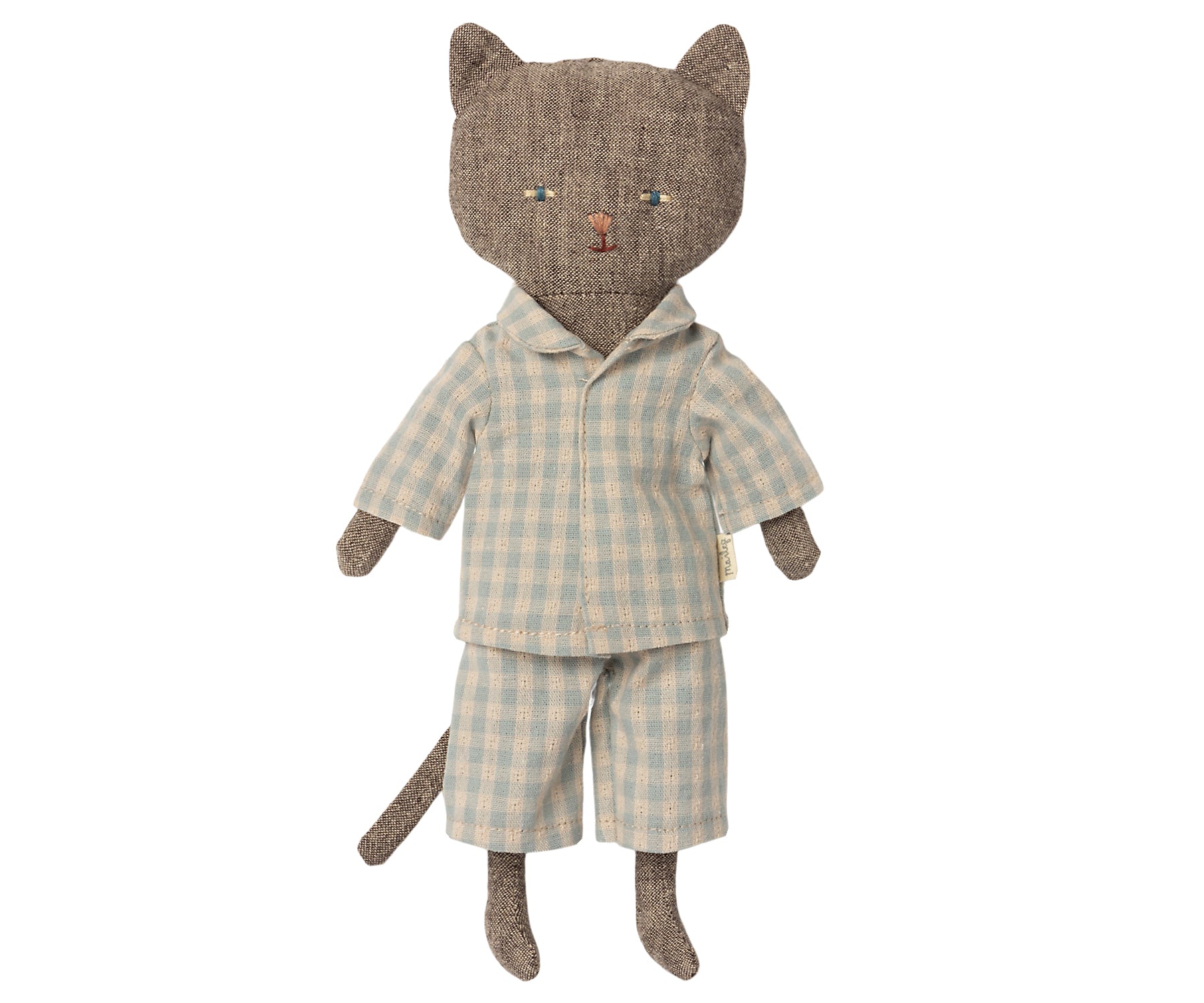 maileg chatton kitten wearing pyjamas