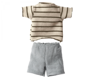 PRE-ORDER Maileg Striped blouse and shorts, Size 1