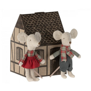PREORDER Maileg Winter Mice Twins little brother and sister 2023