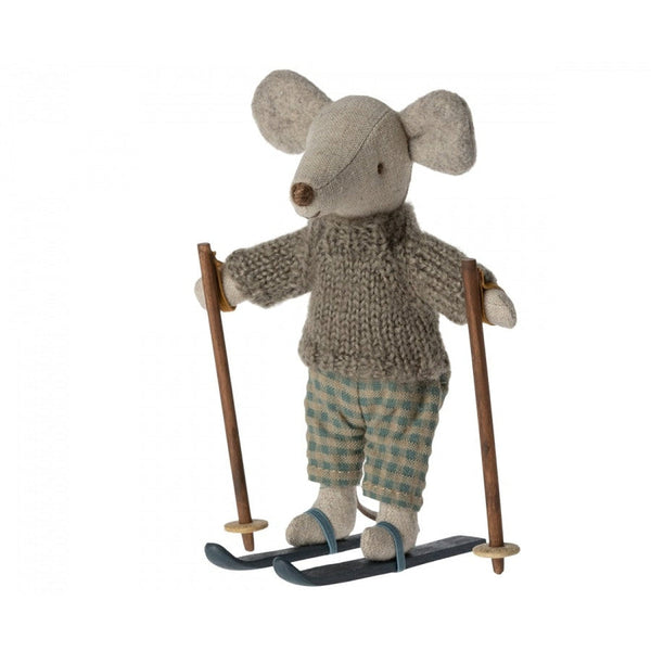 Maileg winter mouse big brother with ski set