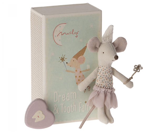 PRE-ORDER Maileg Tooth fairy mouse, Little sister in matchbox