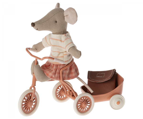 PRE-ORDER Maileg Tricycle Mouse 2024 - Coral (Big Sister)