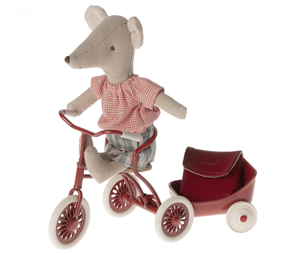 PRE-ORDER Maileg Tricycle mouse, Big sister - Red