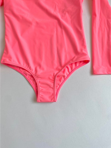 Enci pink lemonade long sleeve UPF50+ swimsuit