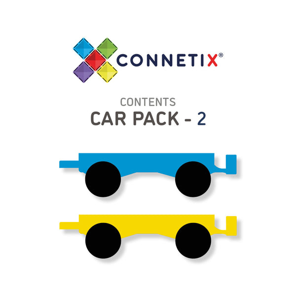 Connetix 2 piece Car Pack Magnetic Tiles