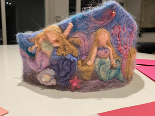 Waldorf Needle Felted Handmade Birthday Crown