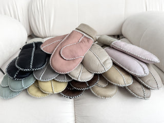 Kids Shearling Mittens