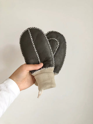 Kids Shearling Mittens