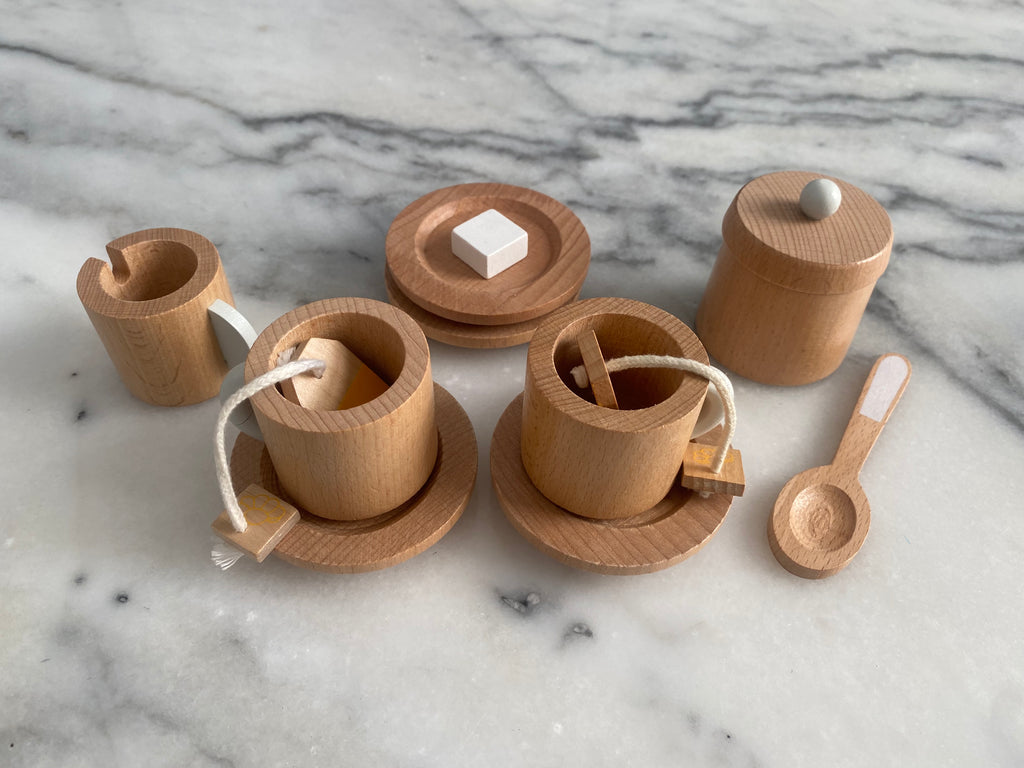 Make me Iconic Wooden Tea Set missing tea pot – minimono.ca