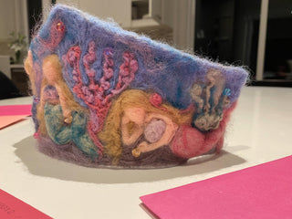 Waldorf Needle Felted Handmade Birthday Crown