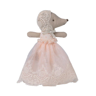 PRE-ORDER Maileg Baby Mouse in Gown (Powder)