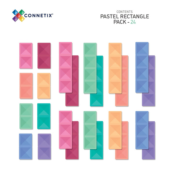Connetix pastel rectangle pack 24 piece