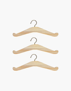 Minikane wooden doll clothing hanger - single