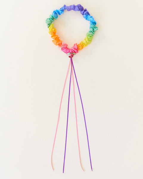 sarah's silks garland ribbon headband rainbow