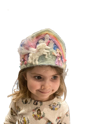 Waldorf Needle Felted Handmade Birthday Crown