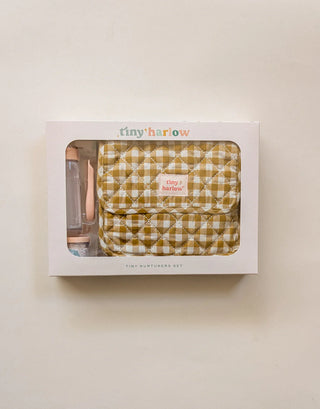 Tiny Harlow Tiny Nurturers Set - Mustard Gingham