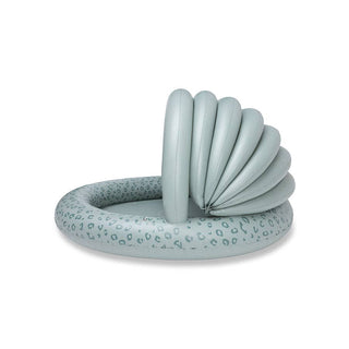 Swim Essentials Inflatable Swimming Pool with Canopy -Green  Leopard 100 cm