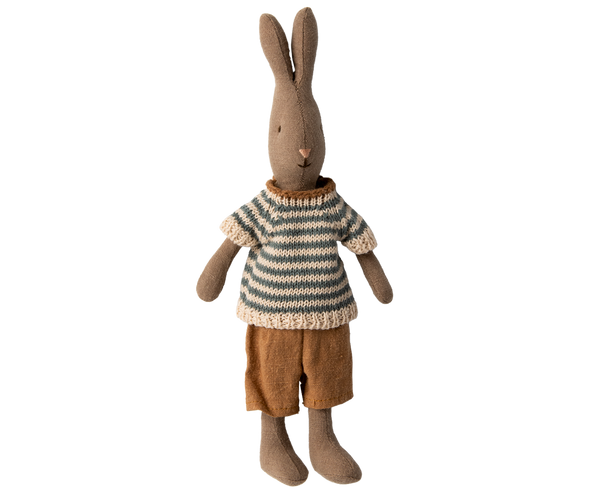 maileg rabbit size 1 brown shirt and shorts