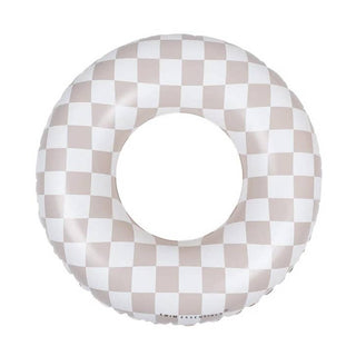 Swim Essentials Swim Ring Beige Check 90 cm