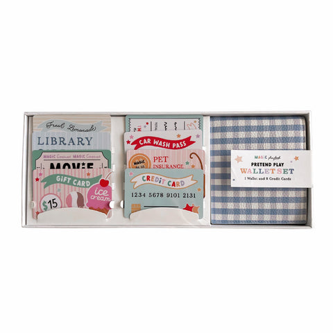 Magic Playbook pretend play wallet and credit card sets