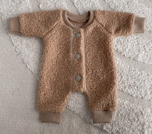 the footed pyjama for 34 cm doll teddy boucle