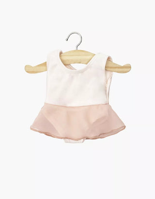 Minikane Ludmila ruffled leotard in pink chiffon