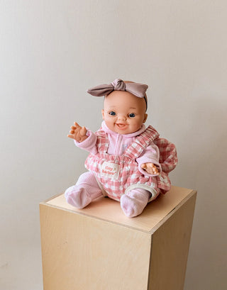DOLL CARRIER - pink gingham - TINY HARLOW Canada