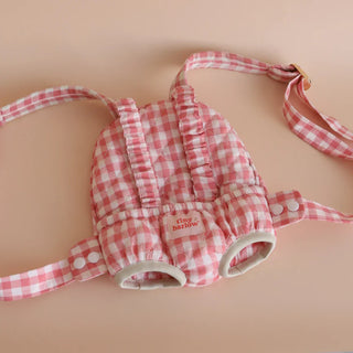 DOLL CARRIER - pink gingham - TINY HARLOW Canada