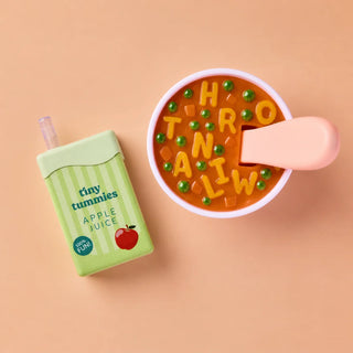 Tiny Harlow Alphabet Soup & Apple Juice lunch pack