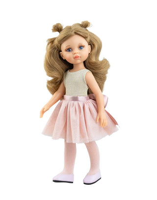 Paola Reina LAS AMIGAS DOLL - CARLA THE BALLERINA WITH PINK TUTU - PAOLA REINA in complete gift box set