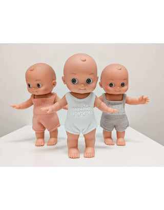MINI PANCHA DOLL - GREY ROMPER - PAOLA REINA
