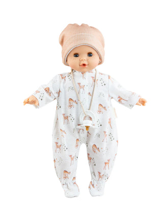 Paola Reina Leo soft cm doll with sleepy eyes, pacifier & complete outfit