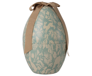 PRE-ORDER Maileg Metal Easter Egg - Dusty Blue (Medium)