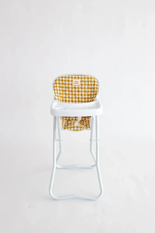 Tiny Harlow Doll High Chair Mustard Gingham