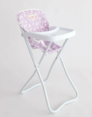 Tiny Harlow Doll High Chair Lilac Daisy