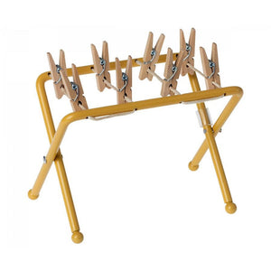 Maileg drying rack for mice with wooden pegs